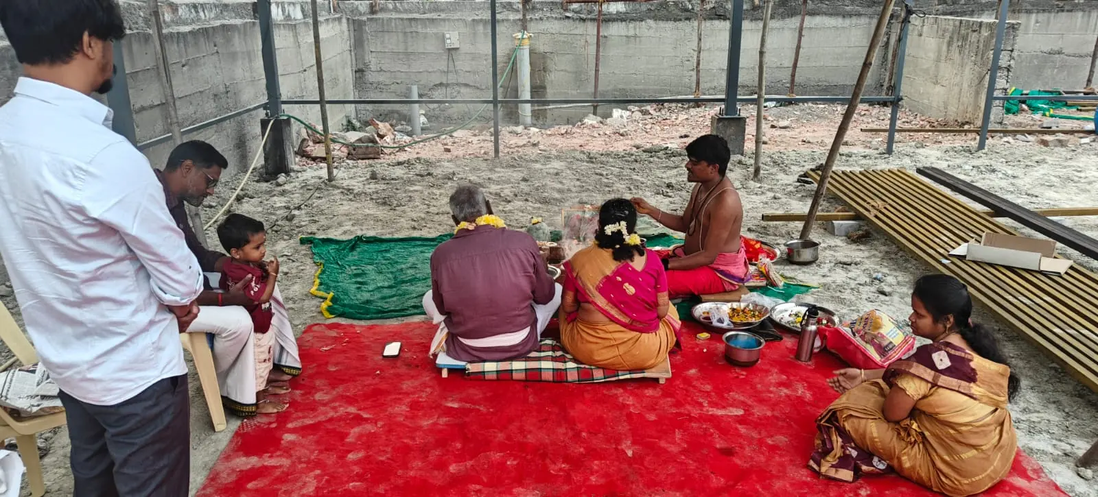 Kundrathur PEB project pooja and early site start
